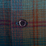 1960s Mens Pendleton Board Shirt in Blue Plaid