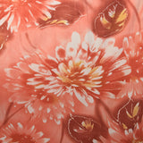 XS 1970s Pink Boho Maxi Dress Hippie Floral Print Bell Sleeves with Tieback Waist