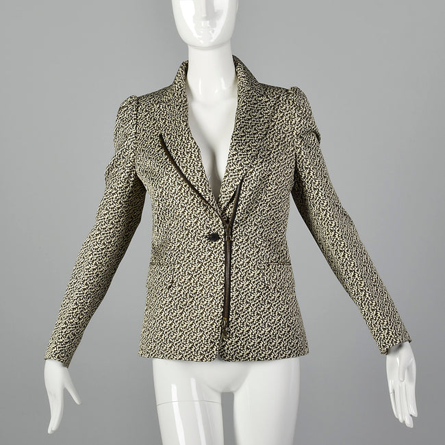 2000s Dries Van Noten Black and White Jacket