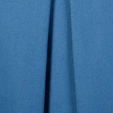 XS 1970s Yves Saint Laurent Rive Gauche Royal Blue Pleated Cotton Skirt Pockets