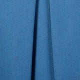 XS 1970s Yves Saint Laurent Rive Gauche Royal Blue Pleated Cotton Skirt Pockets