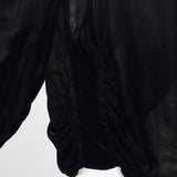Medium 1920s Black Velvet Cardigan