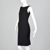 Moschino Cheap & Chic Tight Black Dress with Lurex Threads