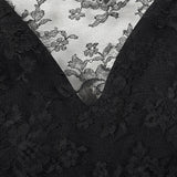 1960s Mignon Black Lace Mermaid Dress with a Stunning Neckline