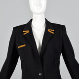 1980s Sonia Rykiel Black Knit Skirt Suit