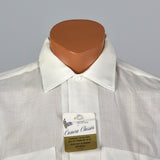 1950s Deadstock White Sanforized Cotton Shirt