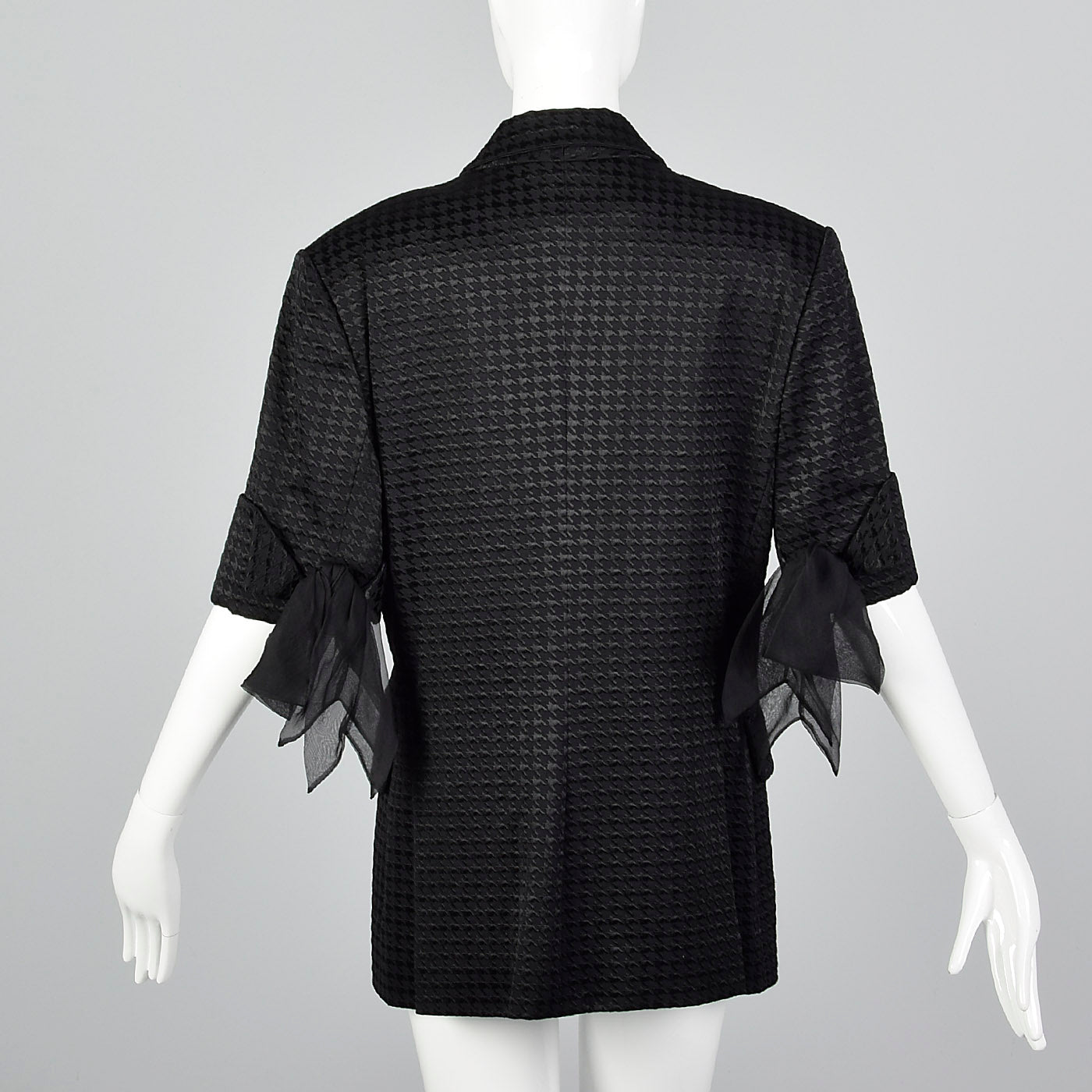 1980s Christian Dior Boutique Short Sleeve Black Jacket