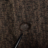 XXL 1950s Coat Brown Boucle Wool Tweed Winter Overcoat