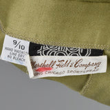 Ellen Tracy 1970s Green Wrap Skirt