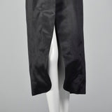 2000s Black Coat with Petal Hem