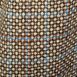 1970s Mens Brown Plaid Coat