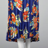 1940s Rayon Zip Front House Dress