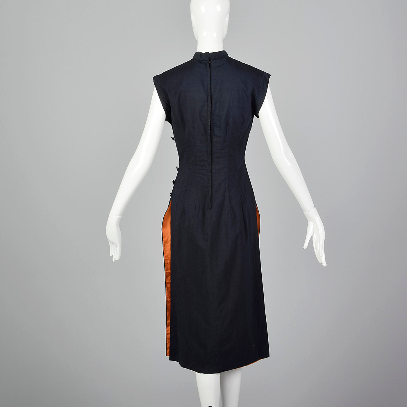 XS-Small Black Cheongsam Dress