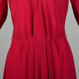 Small 1940s Pink Rayon Evening Gown