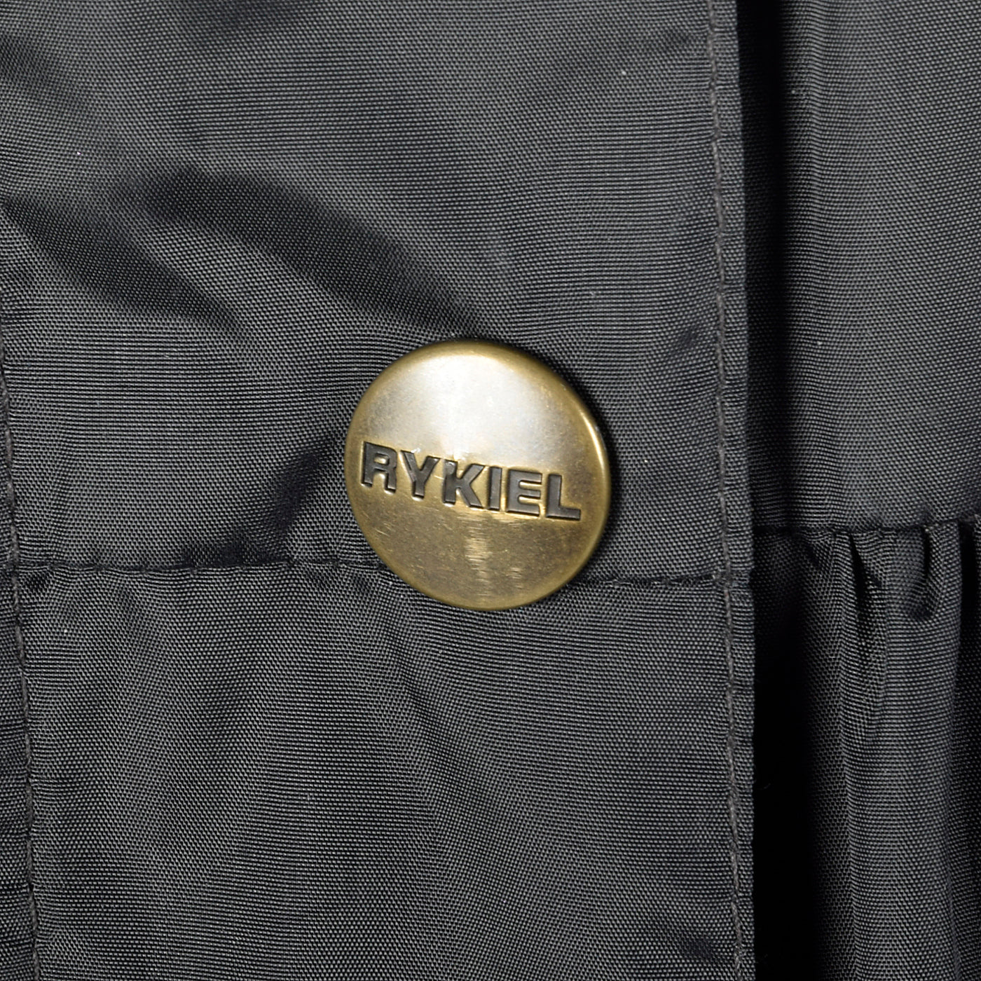 Sonia Rykiel Black Bubble Rain Coat