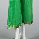 1960s Green Brocade Loungewear Set