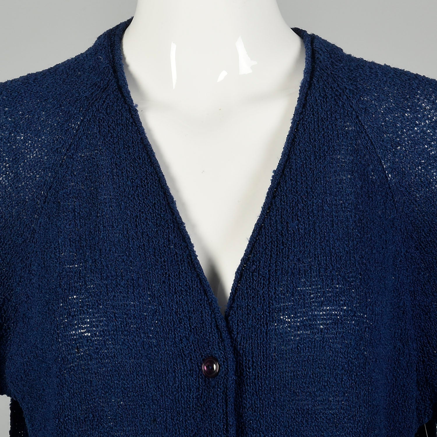 Medium 1960s Pendleton Navy Blue Cardigan Sweater