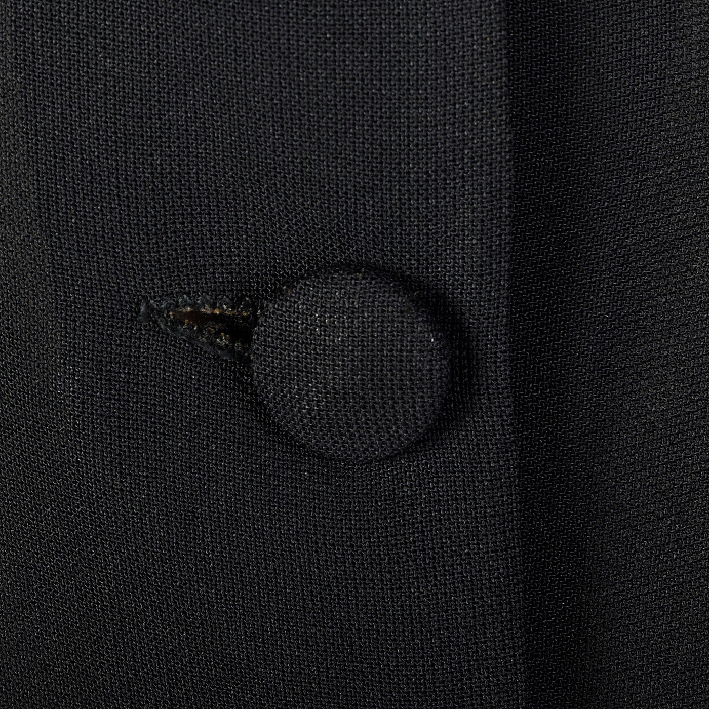 1940s Sheer Black Skirt Suit