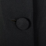1940s Sheer Black Skirt Suit