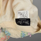 Medium 1980s Diane Freis Beaded Lace Jacket Spring Pastel Bolero