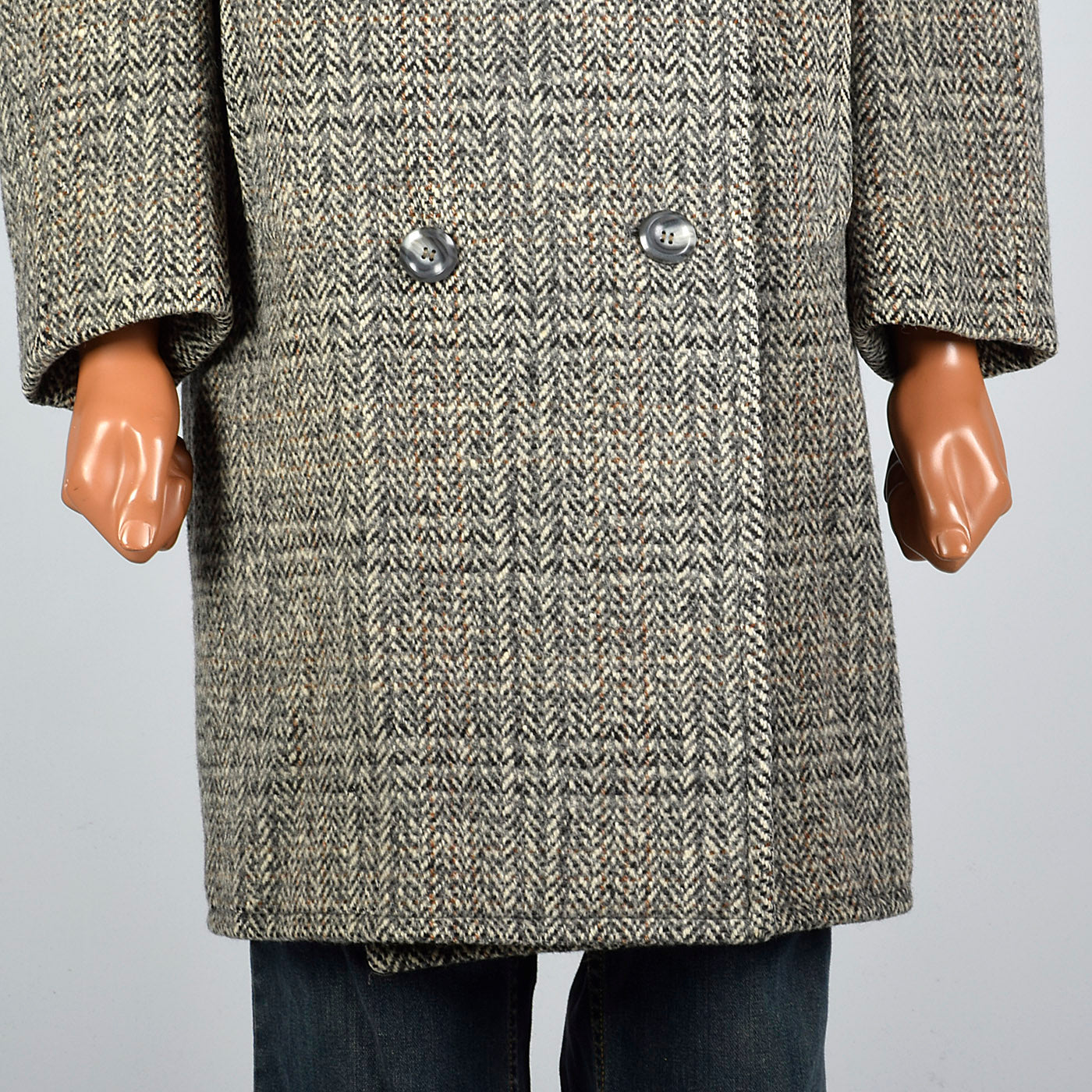 1950s Mens Wool Tweed Frankfurt Coat