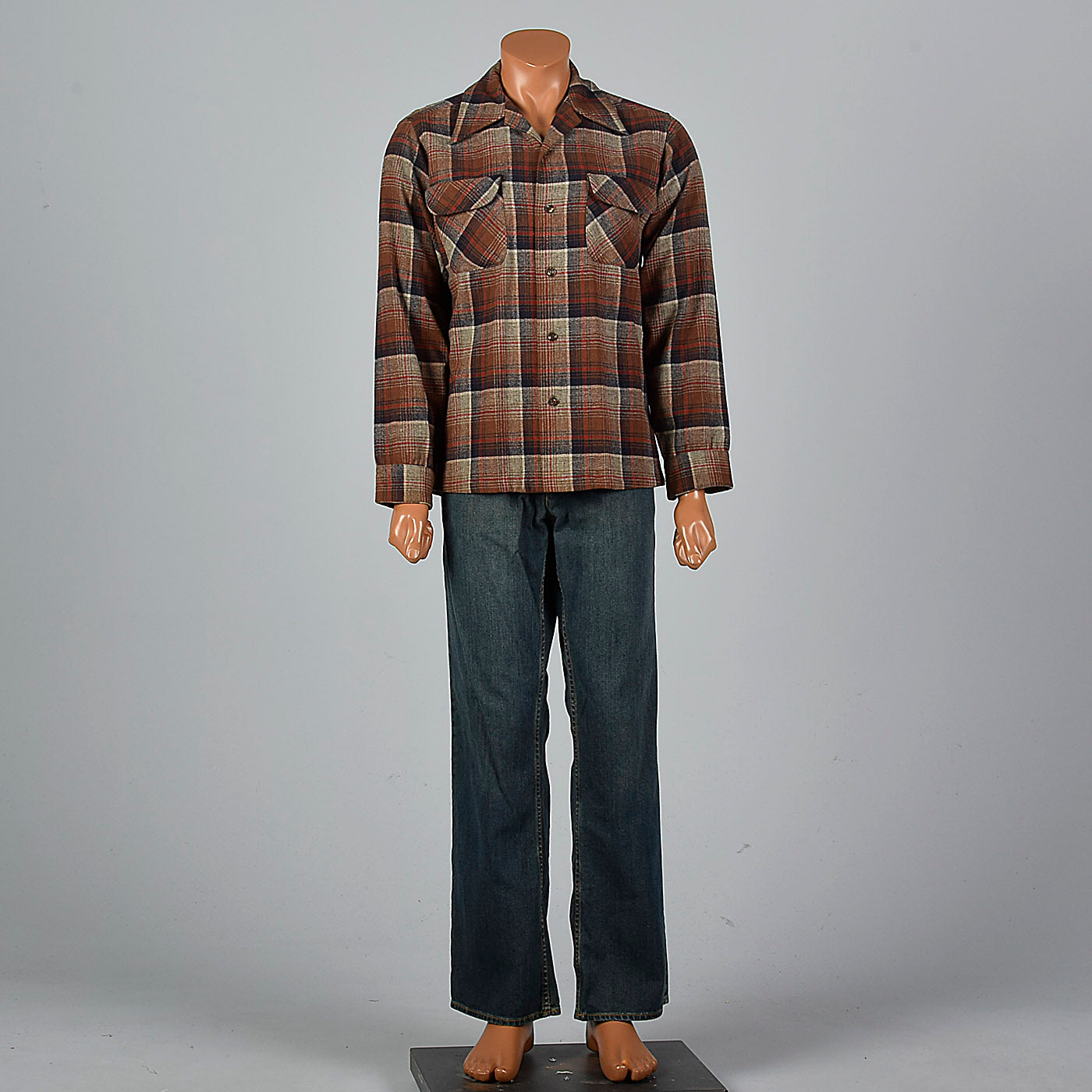 1960s Pendleton Wool Long Sleeve Shirt