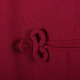 XL 1950s Magenta Dress with Piping Detail