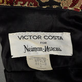 Medium 1989 Documented Victor Costa Ensemble Holiday Evening Two Piece Gown Skirt Jacket Set