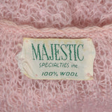 1960s Semi Sheer Pink Cardigan