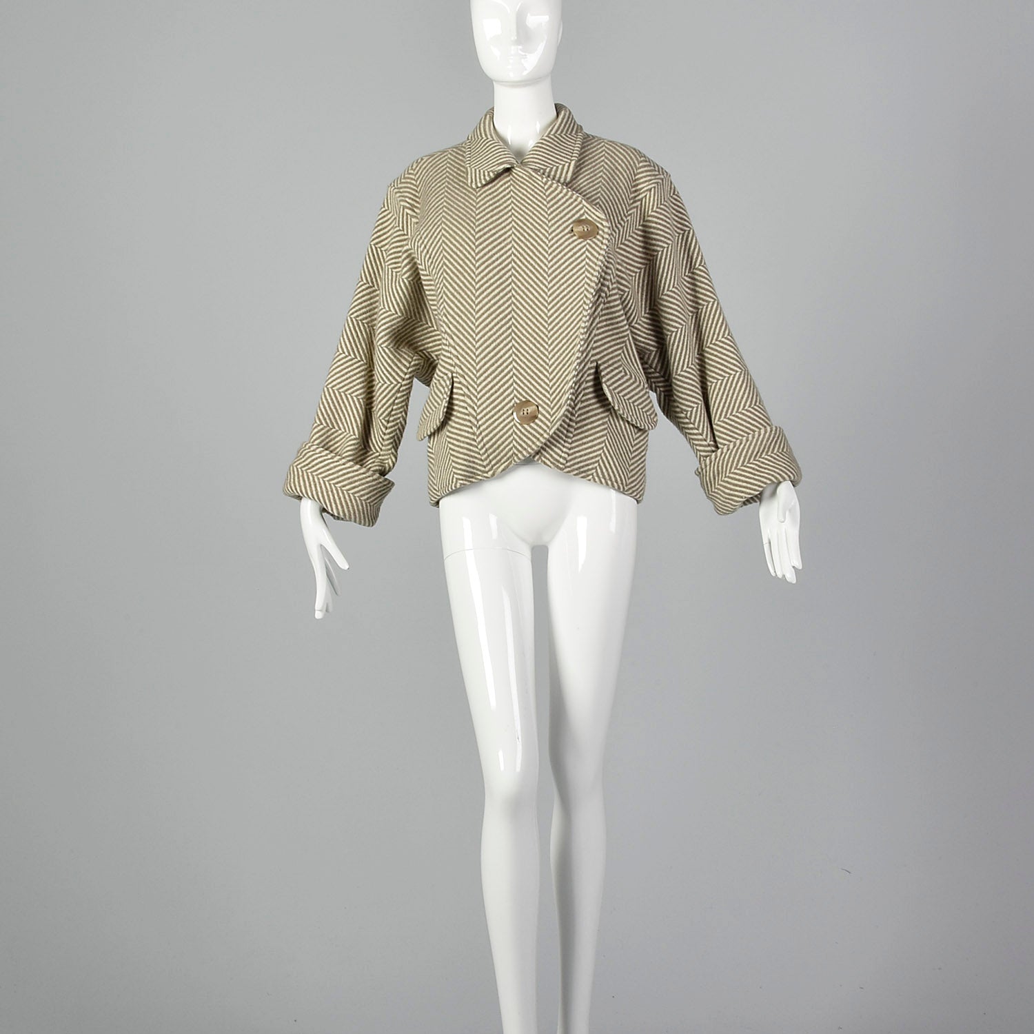 Large Mondi 1980s Batwing Coat
