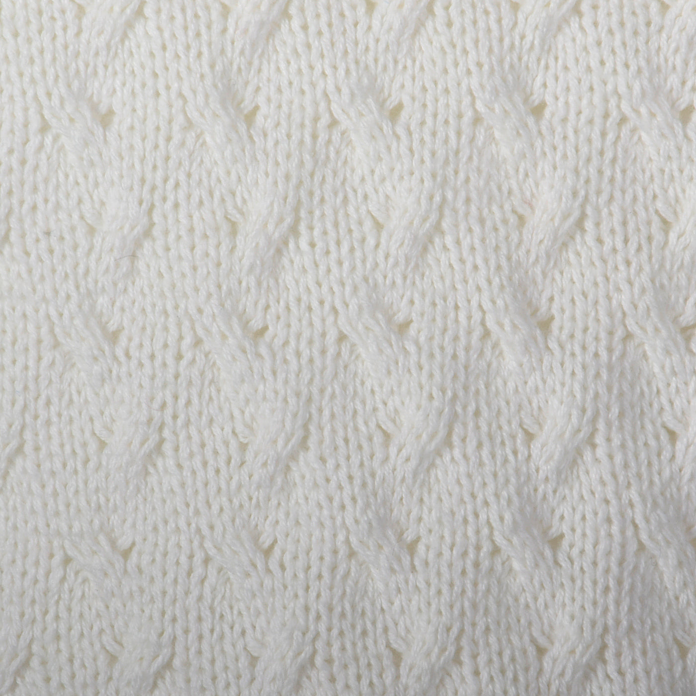 1980s Deadstock White Cable Knit Sweater