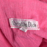 1970s Christian Dior Pink Kaftan Dress with Keyhole Bust
