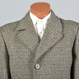 1950s Mens Tweed Overcoat