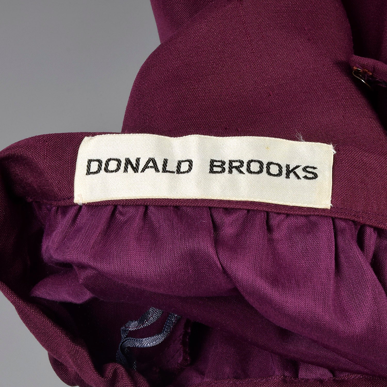 Small 1970s Donald Brooks Purple Skirt