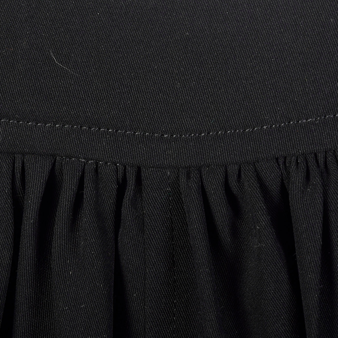 1990s Black Asymmetric Pleated Skirt