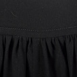 1990s Black Asymmetric Pleated Skirt