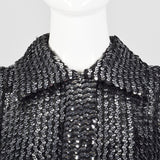 1970s Silver Sequin Dress