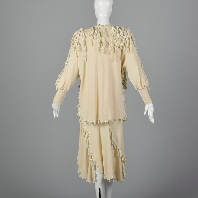 1980s Yolanda Lorente I Magnin Unique Wool Set