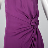 1990s Moschino Purple Silk Dress