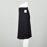 Large St John Evening Black Knit Skirt Sparkle Paillettes