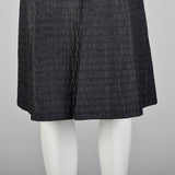 Small 1950s Black Quilted Underpinning Slip