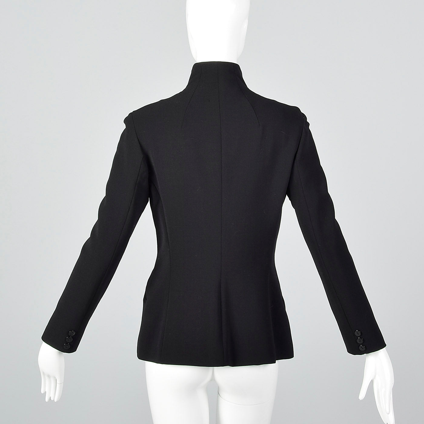 1990s Ralph Lauren Black Label Asymmetric Button Jacket