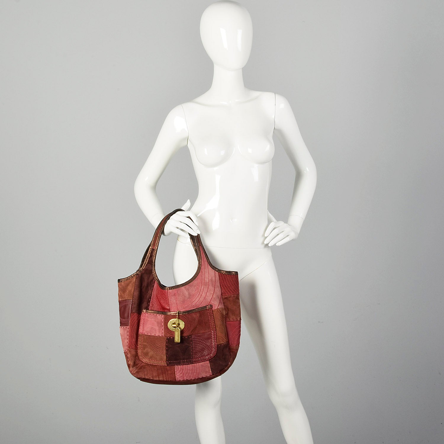 Coach Ltd Ed Ergo Tote Red Hobo Purse