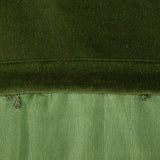 1960s Green Dress with Velvet Bodice