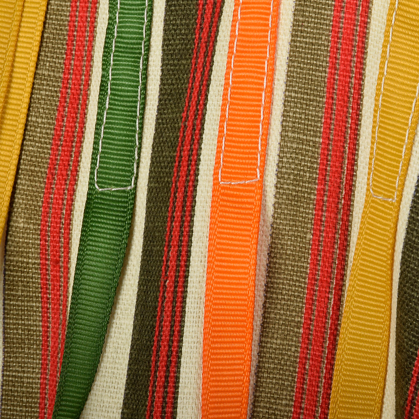 1970s Stripe Cotton Kaftan with Ribbon Fringe