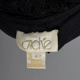 1990s Cache Black Crochet Dress