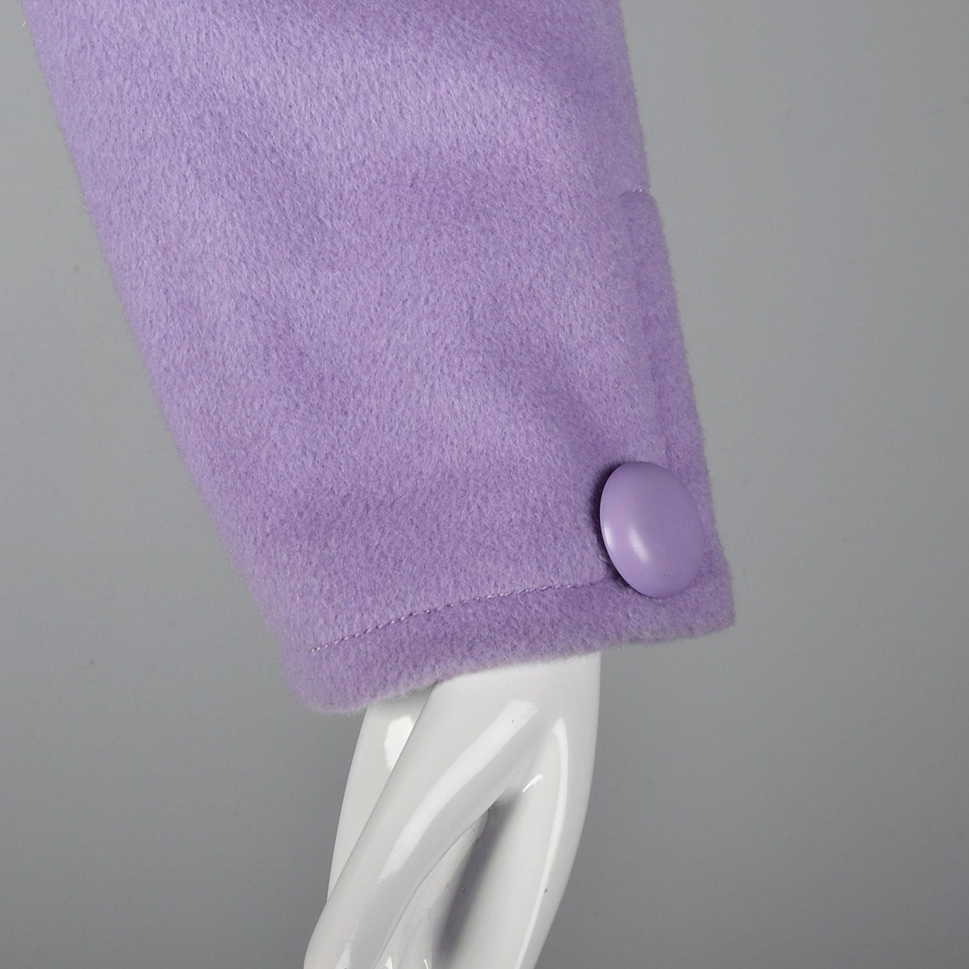 1980s Bernard Perris Lavender Wrap Coat