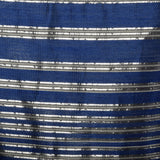 Small 1950s Semi Sheer Metallic Striped Dress