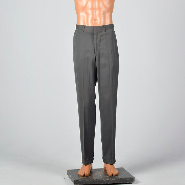 1950s Gray Gabardine Pants