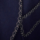 1950s Navy Blue Smoking Jacket with Braided Trim
